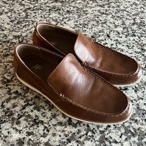 JF Ferrar Kenwood Cognac Men's‎ Loafers Shoes - Size 8M